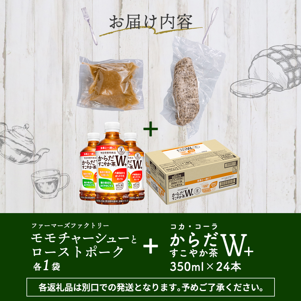 モモチャーシュー＆ローストポークとからだすこやか茶のセット【C9901101】