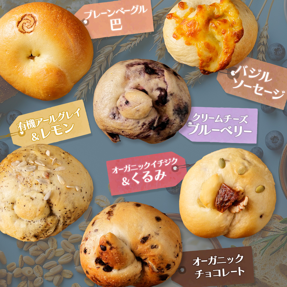 【定期便：全３回】トモヱベーグル ギフトセット「北の麦輪（むぎわ）１８個セット」【33000802】