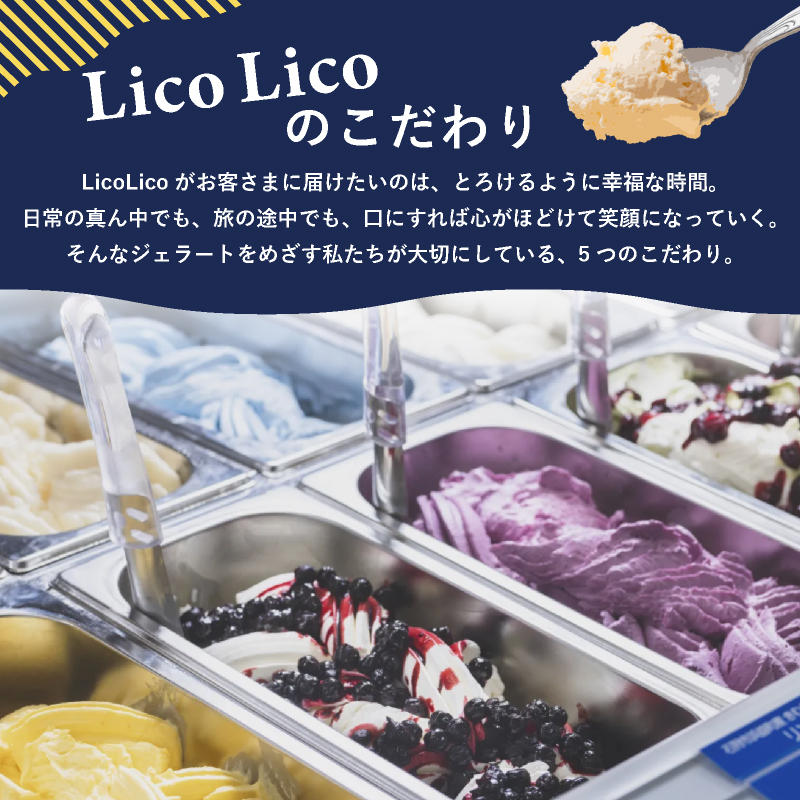 HAPPY BOX  LicoLicoジェラート定番ミルク1L＆定番8種×1個セット【56001101】