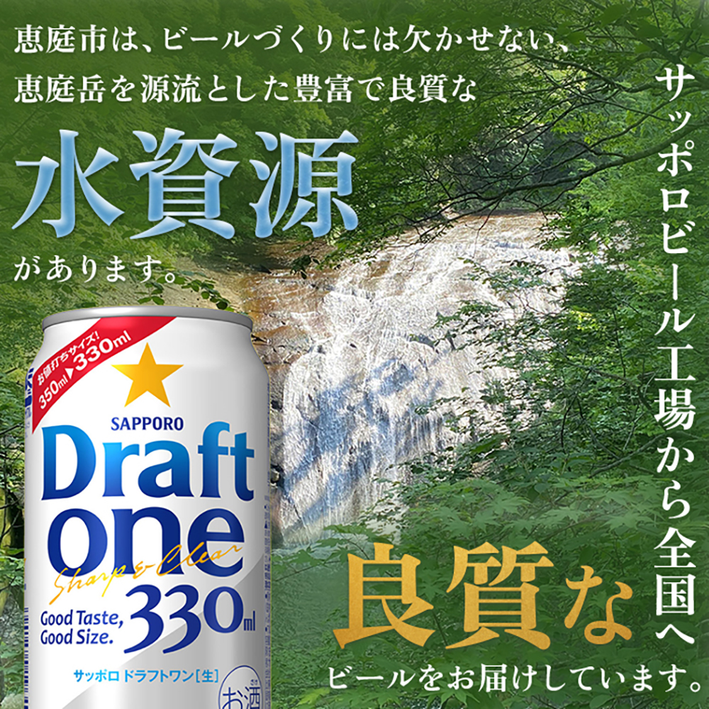 『定期便：全2回』 ドラフトワン330ml×24本【300090261902】