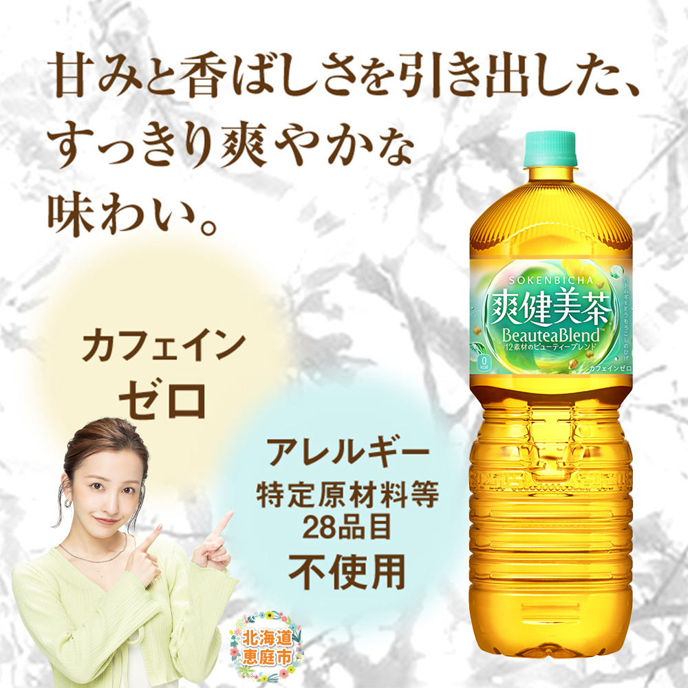 『定期便：全5回』爽健美茶2L×6本【38002102】