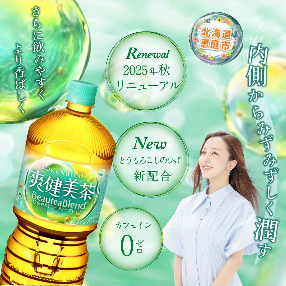 『定期便：全4回』爽健美茶2L×6本【38002002】