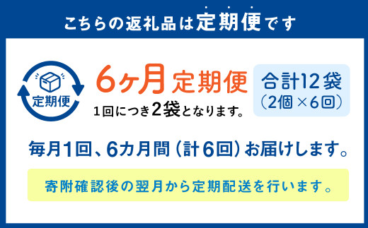 【1ヶ月毎6回定期便】パクパクおこめパンケーキミックス（かぼちゃ）スタンドパック 計12個 （2個×6回） ホットケーキミックス