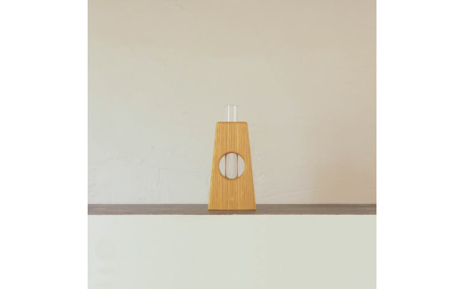 【選べる種類】フラワーベース （メープル /  ブラックウォルナット / チェリー） 花瓶 花びん 花器 花 一輪挿し 北海道 北広島市
