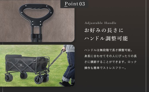 【10営業日以内発送】後方開閉式で大容量積載【NORTH VAST SAUNA】アウトドアワゴン（大容量150L 耐荷重120kg）安定の極太タイヤ ストッパー付 ハンドル無段階調整 キャリーワゴン キャリーカート 折りたたみ コンパクト 収納 アウトドア キャンプ用品