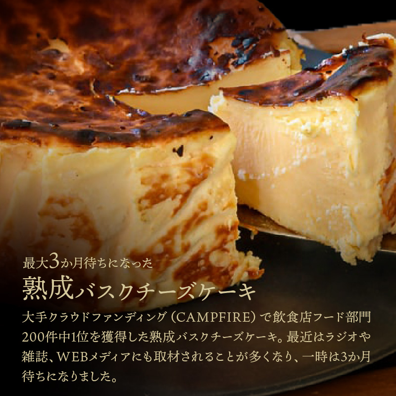 熟成と非熟成バスクチーズケーキ食べ比べセット_H0041-101