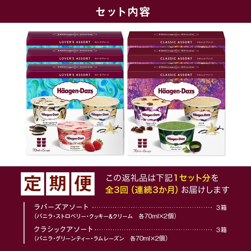 ＜全3回・連続＞お試し定期便！アソートボックス セット アイス スイーツ デザート_H0016-152