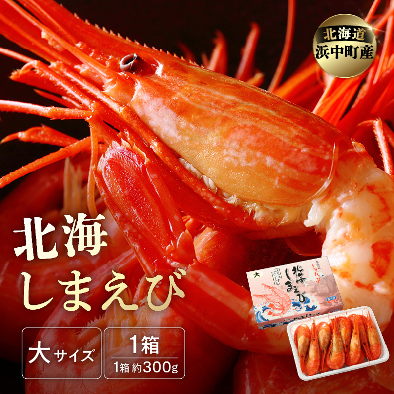 北海しまえび(大)　300g×1箱(13尾前後) しまえび シマエビ えび エビ 海老 北海しまえび 海鮮 魚介 新鮮 贅沢 北海道 浜中町 ふるさと納税 人気 贈答用_H0001-1221
