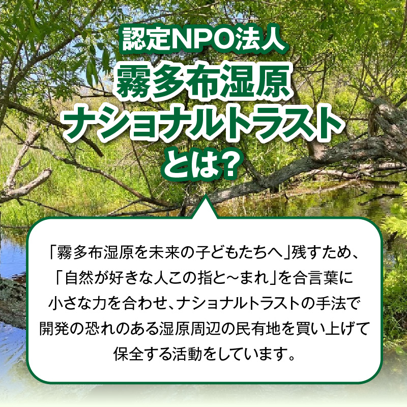 霧多布湿原を中心とする環境保全活動への寄附10,000円分_270201