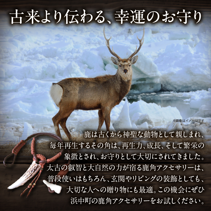 【浜中町産】鹿角アクセサリー_H0053-100
