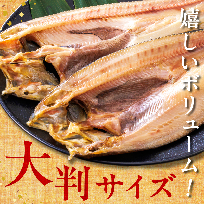 【北海道浜中町産】天日干し真ほっけ開き（大サイズ×3枚）_H0001-127