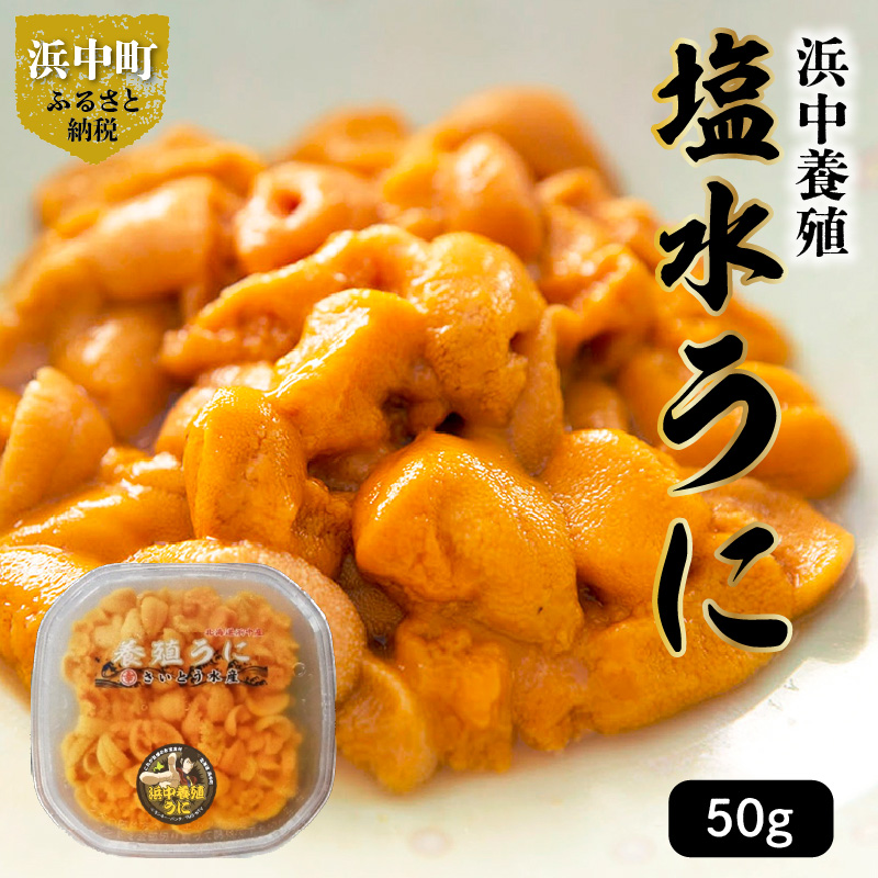 無添加「浜中町養殖塩水うに(計50g)」_H0038-104