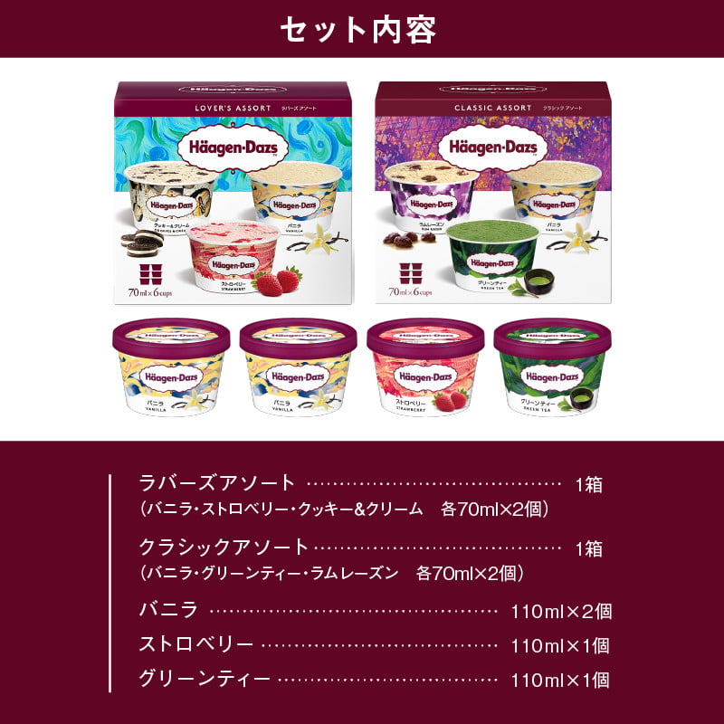 ハーゲンダッツ バラエティセット(アソート＆ミニカップ) アイス スイーツ デザート_H0026-102