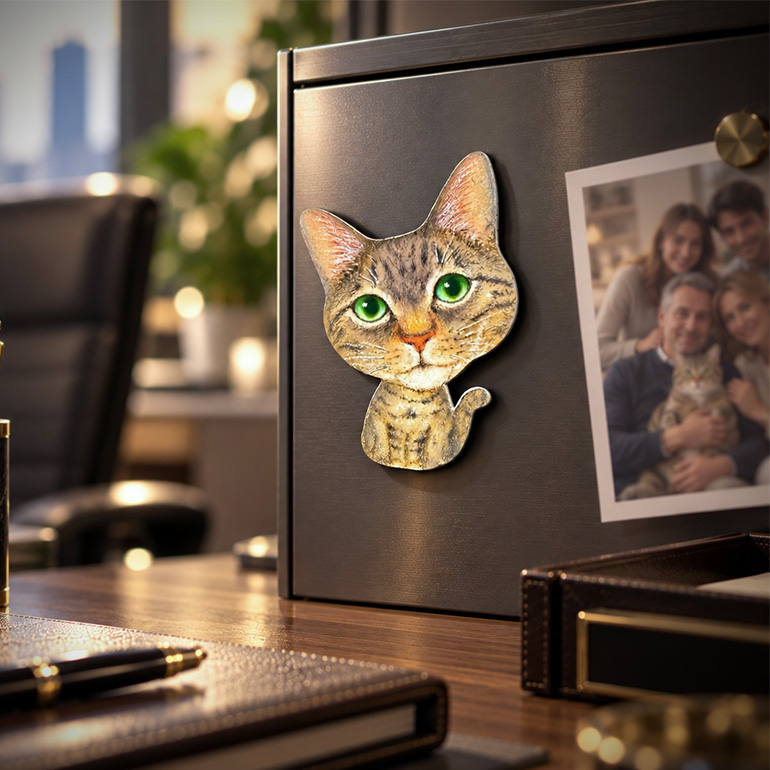 オーダー猫マグネット オーダーメイド 愛猫 オリジナル かわいい 可愛い おしゃれ オシャレ neko  ネコ ねこ 猫 ギフト プレゼント 36-G