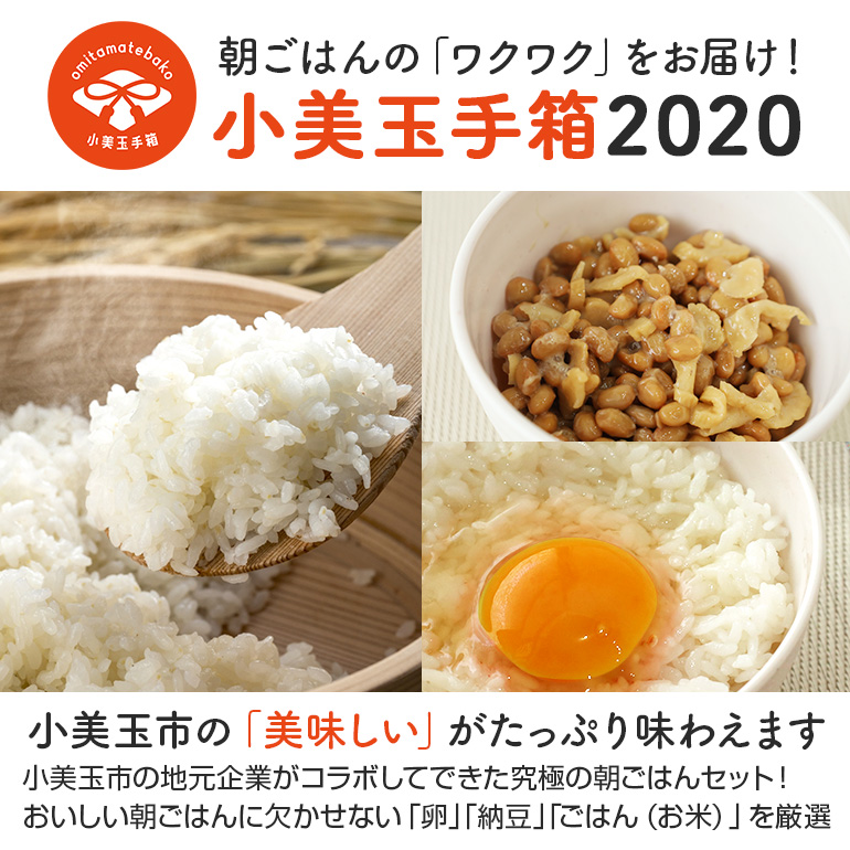 小美玉手箱10 充実の朝ごはんセット スタンダード（鶏卵・コシヒカリ・納豆のセット） 詰め合わせ 食べくらべ お米 コシヒカリ こしひかり てるたま 卵 納豆 大粒 小粒 バラエティセット 茨城県産 国産 朝食 朝ご飯 タンパク質 たんぱく質 限定品 0-A