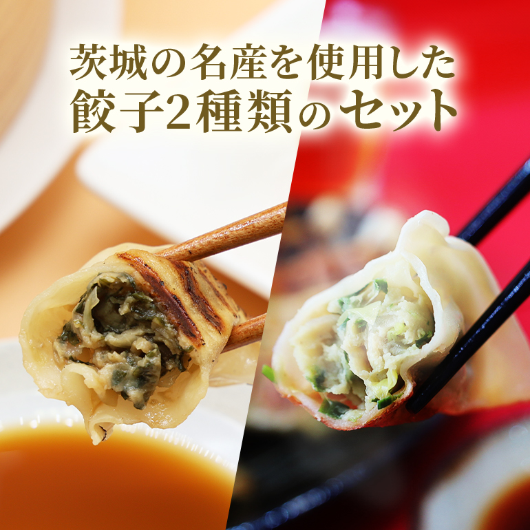 【数量限定】 ニラたっぷり肉餃子・しそたっぷり肉餃子 各1袋 ニラたっぷり肉餃子30個 しそたっぷり肉餃子30個 ぎょうざ ギョウザ 餃子 ニラ にら しそ シソ ローズポーク 豚肉 小美玉産 茨城県産 名産 冷凍 17-AP