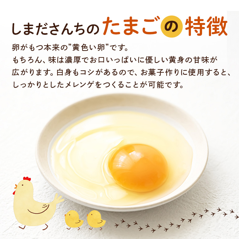 しまださんちのたまご 30個 (27個＋割れ補償3個) 鶏卵 卵 たまご タマゴ 玉子 こだわり 安心 安全 無着色 非遺伝子組換 健康 美容 ご飯 ごはん 68-A