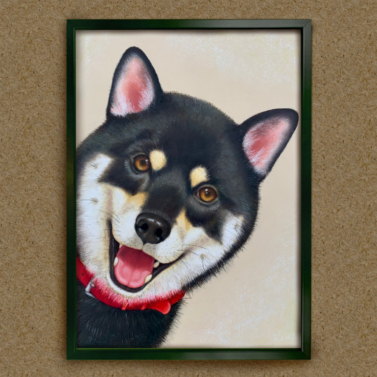 【オーダーメイド】ペットの似顔絵 チョークアート 絵画 壁掛け A3 トイレ 特大 インテリア オーダーメイドグッズ メモリアルグッズ 受注生産 プレゼント ギフト お祝い 誕生日 終活 思い出 犬 猫 鳥 イヌ ネコ インコ メダカ 金魚 キンギョ 亀 カメ 36-D【寄附金額 / 注意事項を必ずご確認ください】
