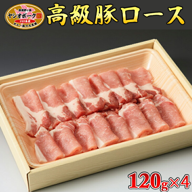栃木県産枝肉熟成ヤシオポークロース120g×4≪肉 豚肉 豚ロース グルメ 栃木県≫