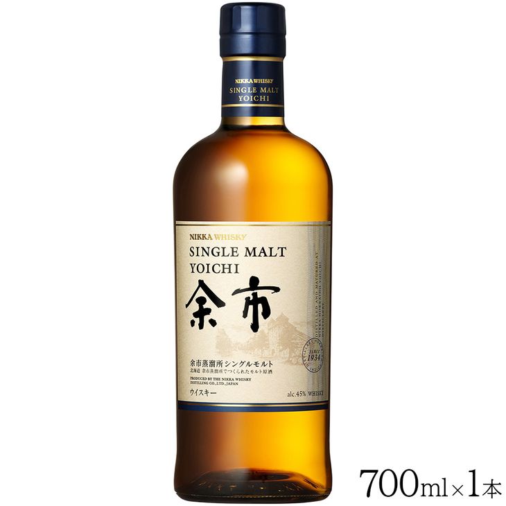 ニッカウヰスキー シングルモルト 余市 700ml｜ 栃木県 さくら市 熟成 ニッカ ウィスキー お酒 酒 国産 洋酒 ウイスキー  Japanese whisky プレゼント ギフト 贈り物 贈答  熟成ウイスキー アルコール ウイスキーギフト 蒸溜所 晩酌 ハイボール ロック お湯割り 水割り 家飲み シングル モルト 