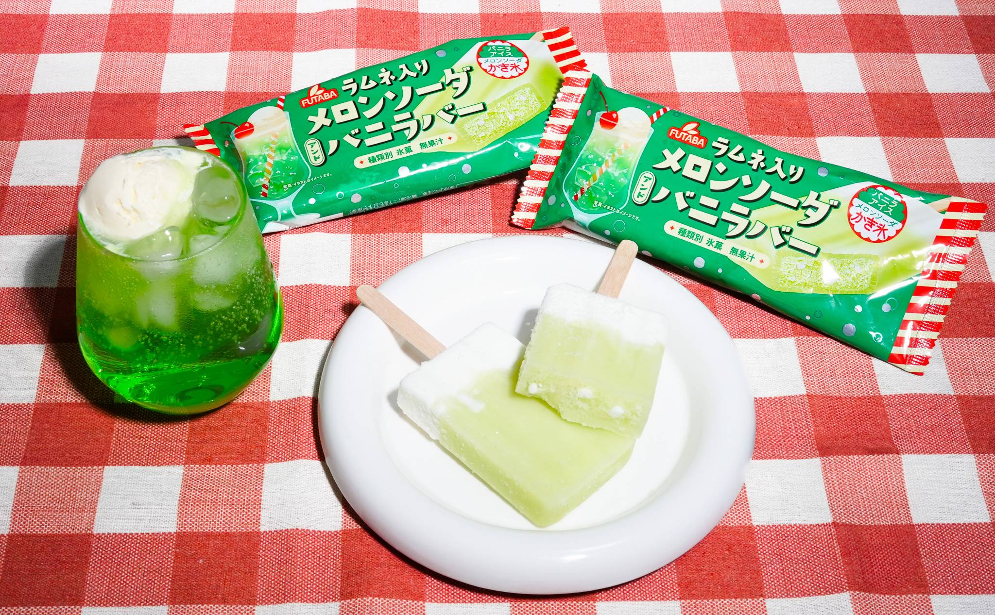 メロンソーダ＆バニラバー30本　|　メロン　アイス レトロ　喫茶　メロンソーダ　スイーツ お取り寄せ