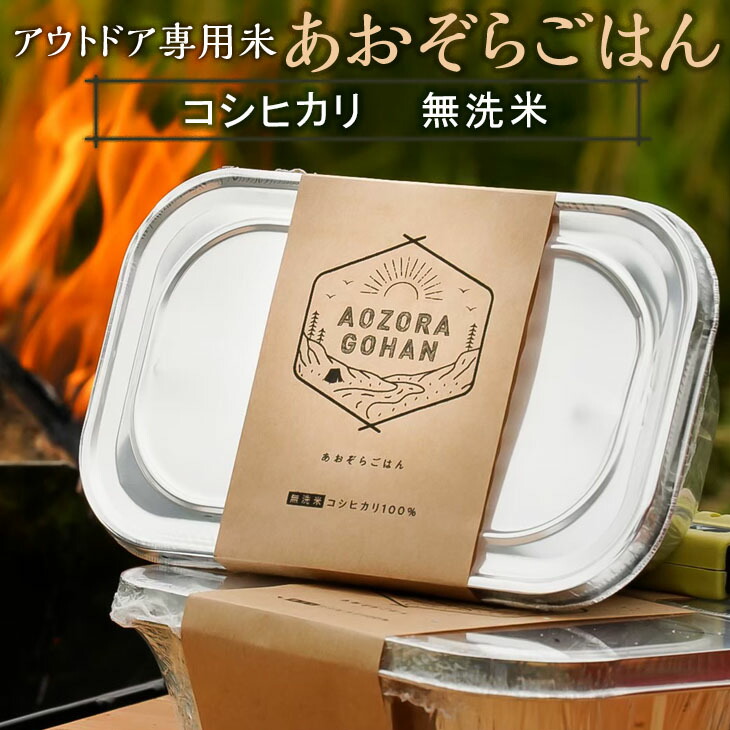 アウトドア専用 「あおぞらごはん」 120g×4パック 【ご飯 お米 コシヒカリ 白米 無洗米 栃木県産 さくら市産 コメ アウトドアクッカー メスティン ソロキャンプ アウトドア 料理 手軽 簡単 便利 軽量】 ※北海道・沖縄・離島への配送不可 ※着日指定不可