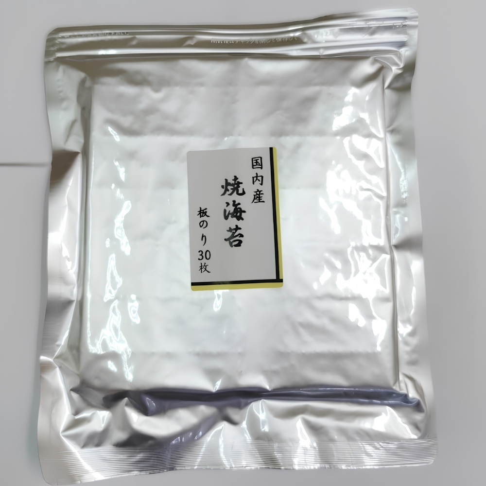 訳ありお徳用　国内産　焼海苔　板のり30枚　4袋