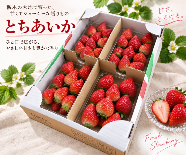 栃木県産とちあいか　500g　イチゴ 苺 栃木県 果物 くだもの フルーツ スイーツ ギフト｜栃木県共通返礼品 栃木県産 ※2027年1月～発送