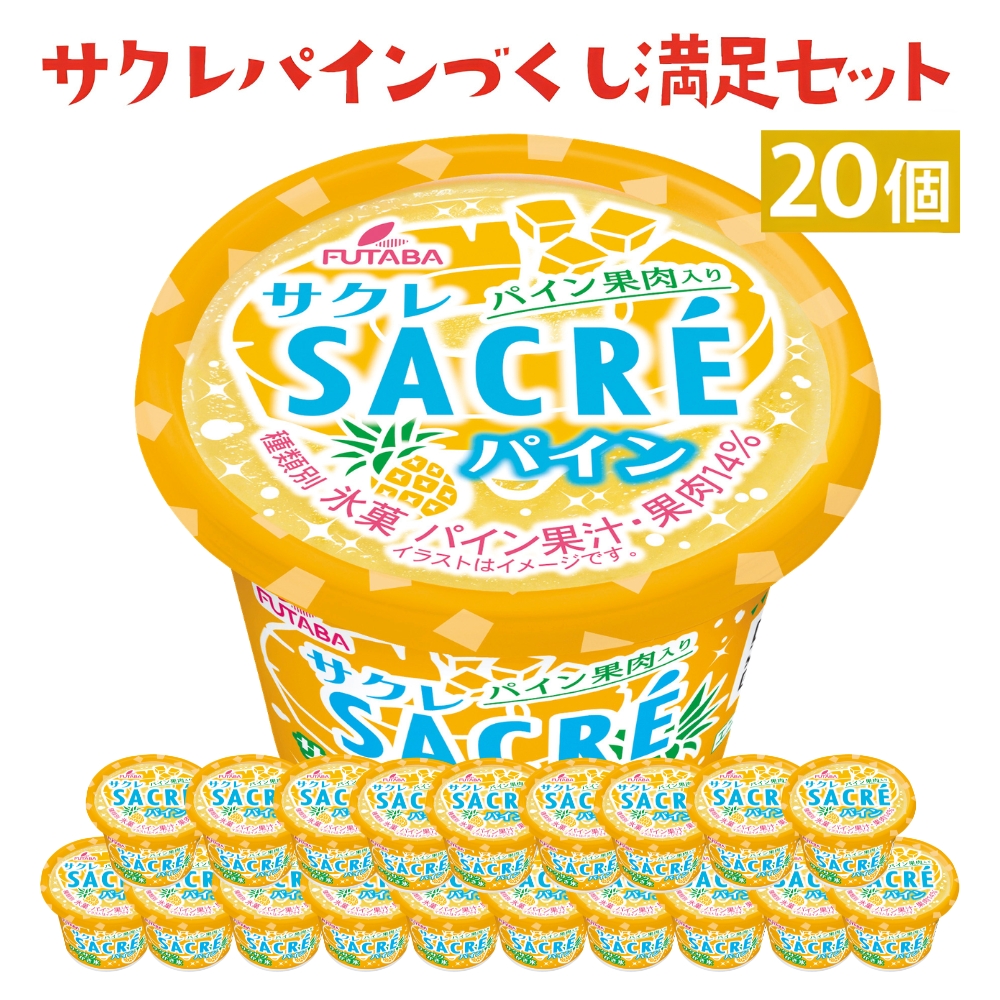 サクレパインづくし満足セット　20個｜アイス かき氷 シャーベット デザート ※着日指定不可 ※離島への配送不可