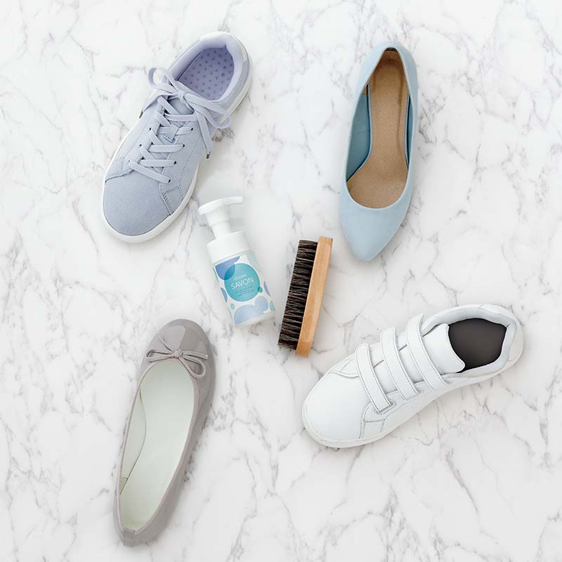shoes SAVONのスターターキット 靴用シャンプー 植物由来 詰め替え用パック 専用ブラシ 日用品  FAA-213