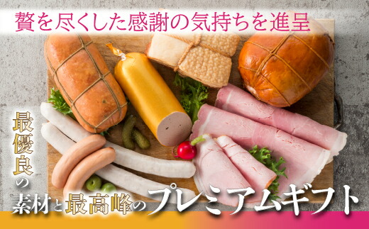 至福のホワイトハムバラエティ「日進ハムの感謝の気持ちセット」お中元 お歳暮 贈り物 クリスマス ◆  FAA-130