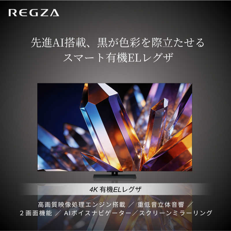 TVS REGZA【標準設置費込み】 有機ELテレビ REGZA レグザ X7 48V型 4K対応 4Kチューナー内蔵 YouTube対応 Bluetooth対応 48X770S 【kw0085-0089-1】 テレビ レグザ 有機ELテレビ 4K 電化製品 家電