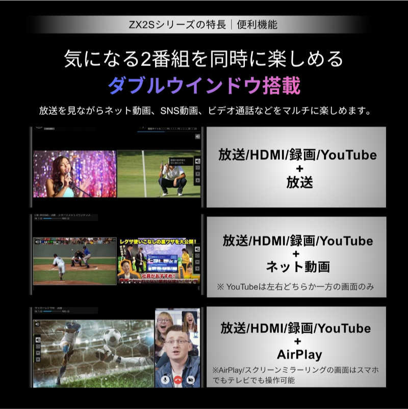 TVS REGZA【標準設置費込み】 RGB Mini LED液晶テレビ REGZA レグザ ZX2 65V型 4K対応 4Kチューナー内蔵 YouTube対応 Bluetooth対応 65ZX2S 【kw0085-0090-1】 REGZA レグザ 4Kテレビ Mini LED RGB 液晶テレビ 65型 高画質