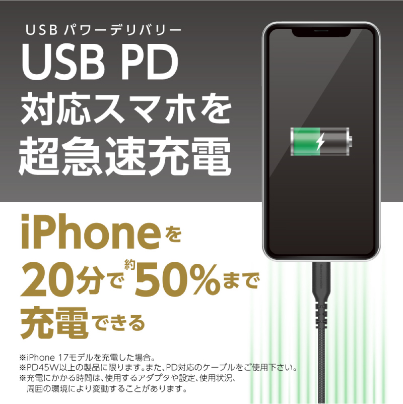 巻取式USB-Cケーブル内蔵急速USB充電器65W（ブラック） 【kw0232-0078-1】 充電器 巻取式 USB-C ケーブル内蔵急速 USB充電器 急速充電 小型 ACアダプタ