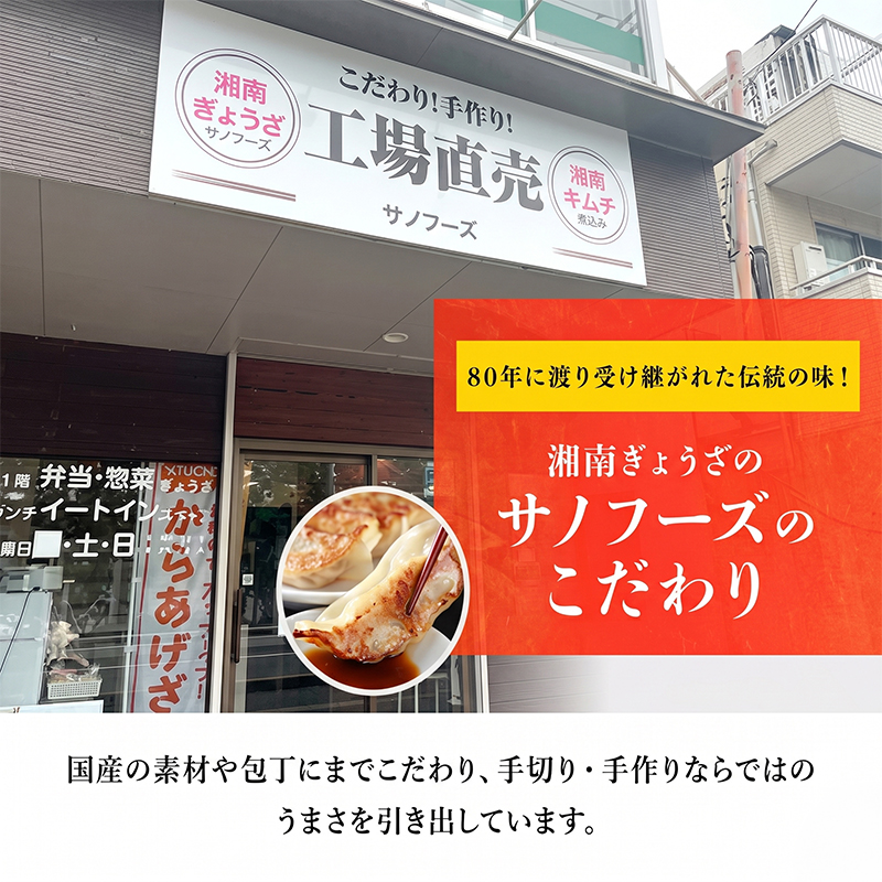 餃子 ぎょうざ 192個 (48個 × 4 パック) 肉汁たっぷり 大きい 国産 ブランド豚 ルイビ豚 小分け 豚肉 野菜 肉 湘南餃子 湘南ぎょうざ 焼き餃子 gyouza ギョーザ 冷凍餃子 生餃子 冷凍 ご飯 おかず 冷凍食品 中華 おつまみ 簡単調理 時短 簡易包装 手作り餃子 サノフーズ 神奈川 湘南 藤沢