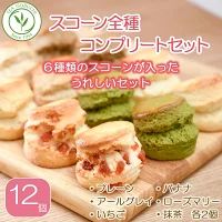 スコーン 6種 × 2個 12個 セット 焼き菓子 お菓子 焼菓子 おやつ 洋菓子 デザート スイーツ プレーン アールグレイ いちご フルーツ 果物 苺 バナナ ローズマリー チーズ 抹茶 人気 バター コク 風味 すこーん 常温 ミルクティー 紅茶 茶 専門店 10000円 ティー イソブチカンパニー 神奈川 湘南 藤沢