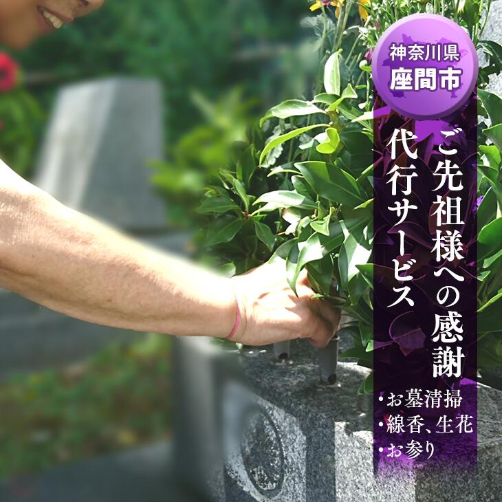 ご先祖様への感謝 代行サービス（生花・お参りつき）（お墓清掃サービス）｜地域 地元 クリーニング お墓参り 草取り 草むしり 写真撮影 お花 お供え 線香 神奈川県 座間市