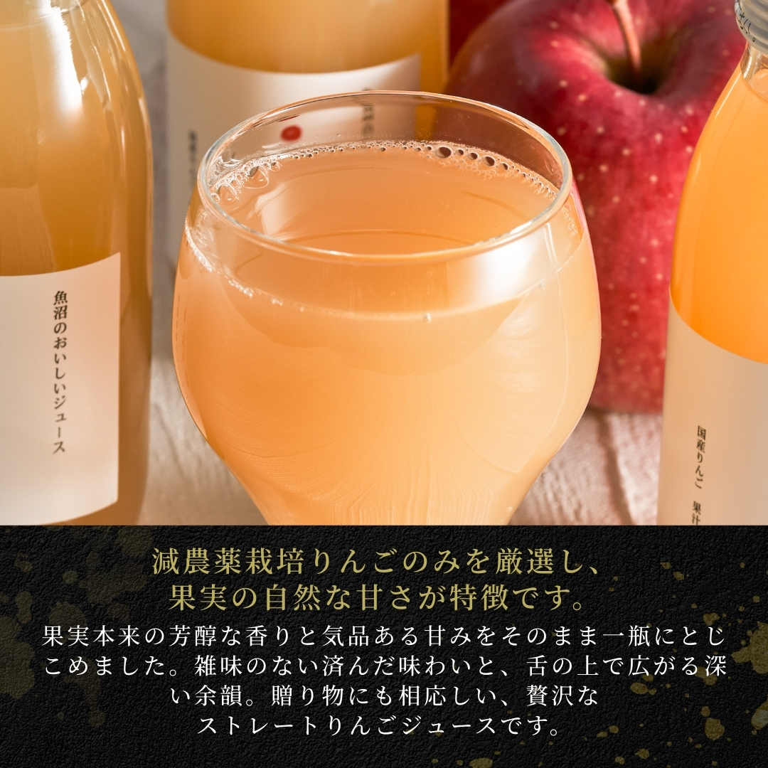 魚沼のおいしいりんごジュース 雪椿 20本×1セット | りんごジュース 国産 減農薬 ストレートジュース 雪椿 お取り寄せ 新潟県 津南町 越後雪椿産業株式会社
