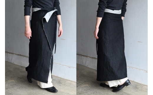 腰巻 二重織 純国産 1点 [YK衣服製作室 山梨県 韮崎市 20745316] 防寒 国産 ファッション リバーシブル 手作り ハンドメイド