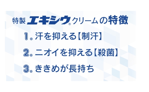 特製エキシウクリーム2個セット/30g×2個 【医薬部外品】 ニオイ対策 わきが あせ止め 体臭 汗 制汗 制汗剤 [東京甲子社 山梨県 韮崎市 20745196] 