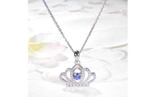 ネックレス プラチナ PT900 ダイヤモンド 約0.43ct タンザナイト 【f258-pt-ta】 [オーダーメイドジュエリーメイ 山梨県 韮崎市 20742930] ペンダント ジュエリー アクセサリー ダイヤ 宝石