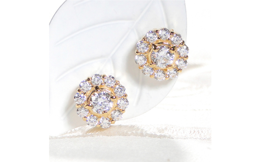ピアス K18YG イエローゴールド ダイヤモンド 0.7ct 【f217-k18yg】 [オーダーメイドジュエリーメイ 山梨県 韮崎市 20742935] ジュエリー アクセサリー ダイヤ K18 18金 宝石
