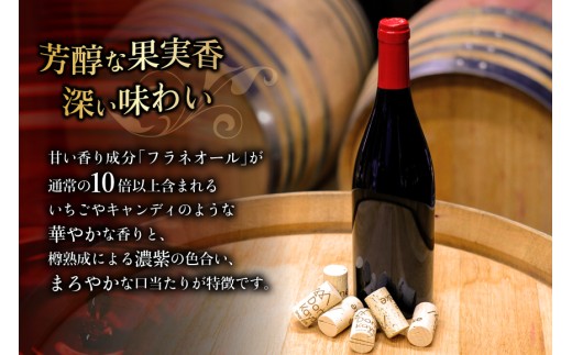 ワイン 赤 ミディアムボディ 「アダージョ上ノ山」赤ワイン 750ml 5本 計 3750ml ワインセット 山梨ワイン 日本ワイン  フラネオール 10倍 ロンドン酒チャレンジ2020プラチナ賞 国産 わいん wine 酒 お酒 洋酒 果実酒 アルコール度 12.5％  樽熟成 濃厚 完熟 マスカット・ベーリーＡ [ドメーヌ茅ケ岳 山梨県 韮崎市 8501248] 