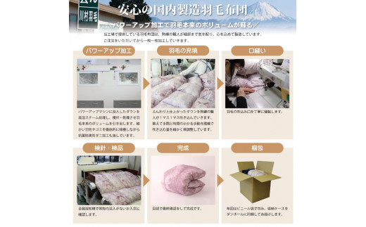 【春秋用】 高級 軽量 羽毛布団 シングル 合掛け 中厚 羽毛  布団 Animex ポーランド産 マザーグースダウン 95％ 0.7kg  440dp 掛け布団 春用 秋用 ( エリーヌ 赤 柄 ) ダウンケット 合掛け布団 ダウンかけ布団  日本製 6つ星 プレミアムゴールドラベル 抗菌防臭 [川村羽毛 山梨県 韮崎市 20743613]