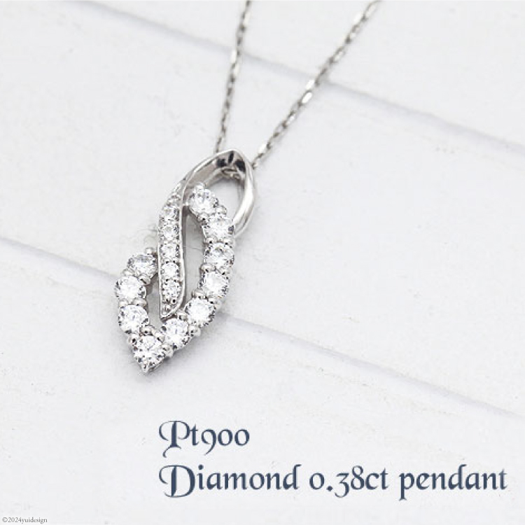 ネックレス プラチナネックレス プラチナ PT900 ダイヤモンド 0.38ct レディース ペンダント【f134-d-pt】アクセサリー アクセ ジュエリー ダイヤ 天然石 送料無料 [株式会社オーダーメイドジュエリーメイ 山梨県 韮崎市 20743777] 