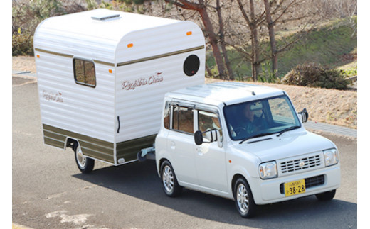 キャンピングトレーラー レジストロ クコ 取得権利チケット [ミスティックプランニング 山梨県 韮崎市 20741370] キャンピングカー トレーラー オーダーメイド キャンプ レジャー アウトドア 3人就寝 3人乗り 車中泊 旅 車 クルマ旅 チケット メール便