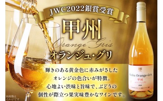 【JWC2022銀賞受賞】 ワイン 白 やや辛口 甲州オランジュ･グリ 750ml 1本 甲州 オレンジワイン 白ワイン 日本ワイン 山梨ワイン  山梨 国産 洋酒 アルコール度 12％ 果実酒[本坊酒造 マルス穂坂ワイナリー 山梨県 韮崎市 20743120]