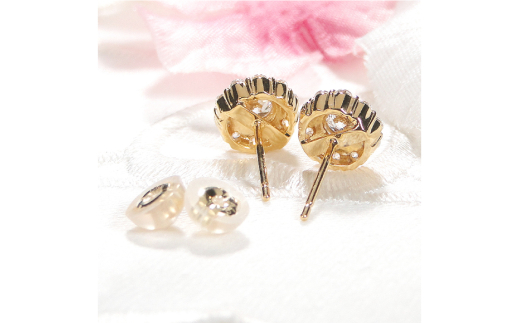 ピアス K18YG イエローゴールド ダイヤモンド 0.7ct 【f217-k18yg】 [オーダーメイドジュエリーメイ 山梨県 韮崎市 20742935] ジュエリー アクセサリー ダイヤ K18 18金 宝石