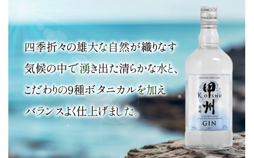 【定期便3回】甲州韮崎 ジン 700ml×2本 ジントニック ハイボール 甲州韮崎 ジン セット 酒 お酒 洋酒 地酒 スピリッツ 蒸留酒 国産 カクテル JIN ソーダ割り ソーダ アルコール 37％ ボタニカル GIN ライム  [株式会社マツムラ酒販 山梨県 韮崎市 20744986]