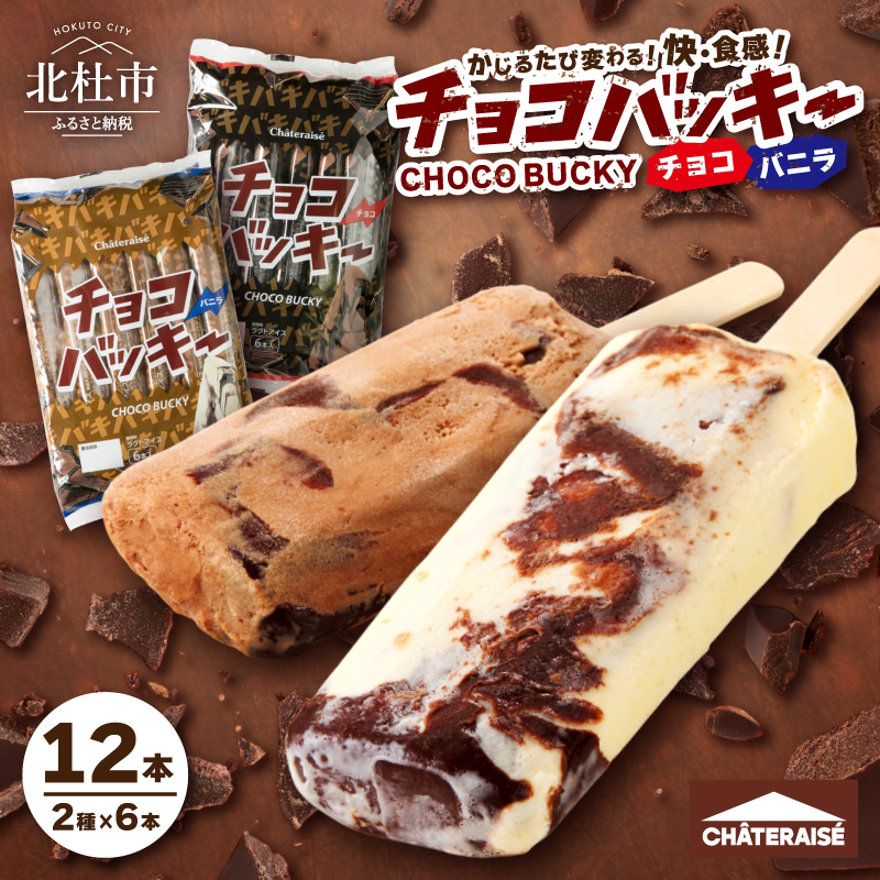 【シャトレーゼ】チョコバッキーバニラ＆チョコ詰合せ12本入　アイスクリーム スイーツ アイス セット 人気 15000円 以内